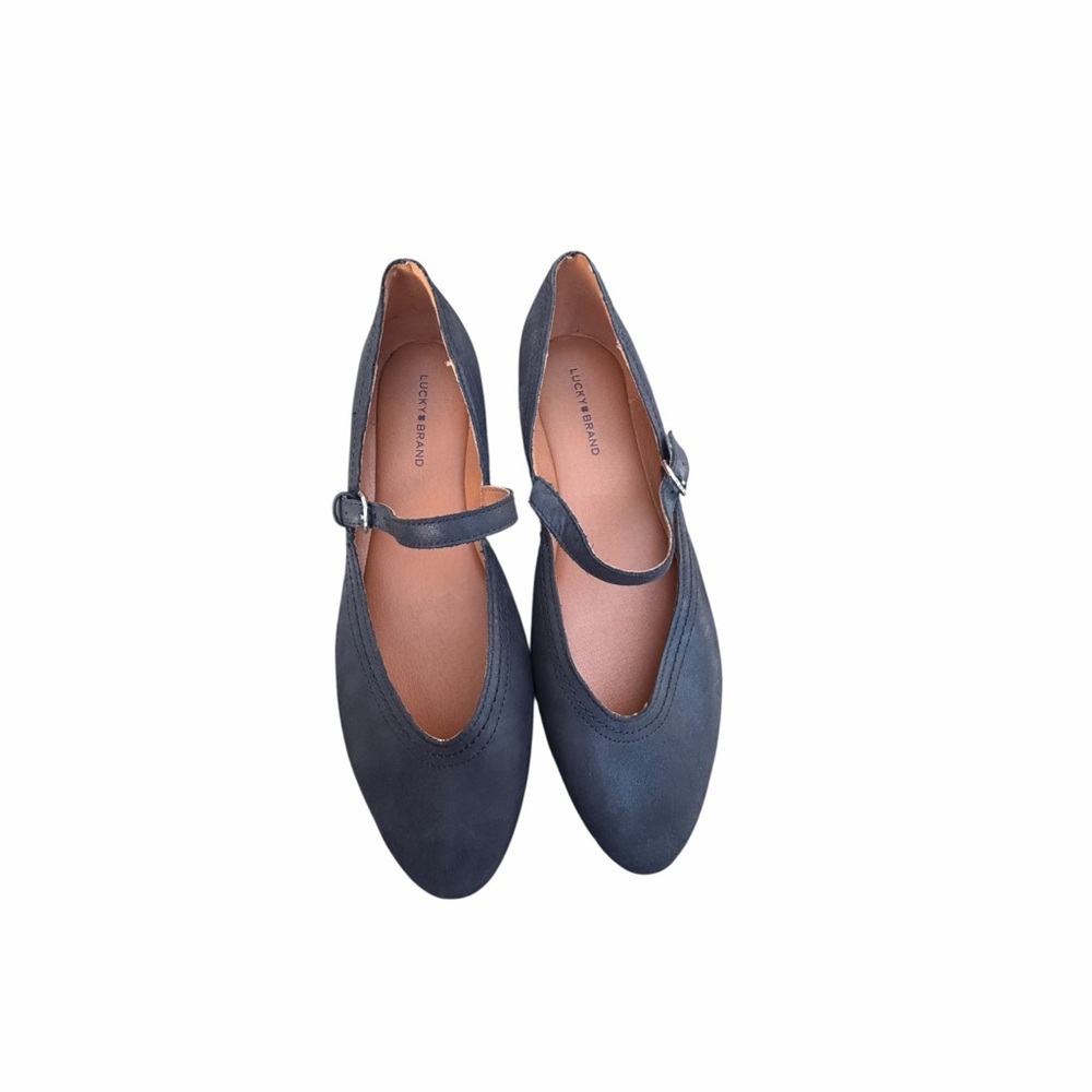 Lucky Brand Black Mary Jane Strap Flats size 9